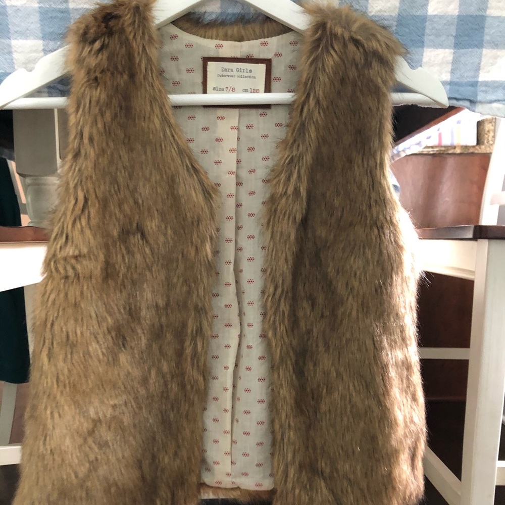 Faux fur vest
